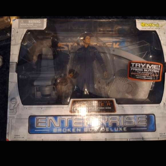 ENTERPRISE Broken Bow Deluxe NX-01 Bridge ARCHER Chair STAR TREK Art Asylum 2002 - Picture 1 of 16